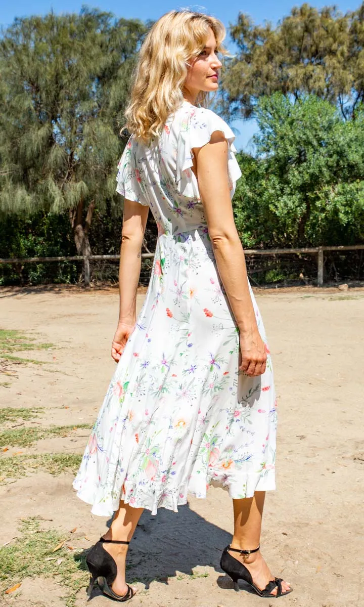 HOSS Eden Dress - White Floral Print