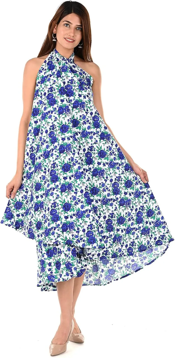 Indian Skirt Cotton Long Wrap Around Printed Women's Clothing Beach Dresses