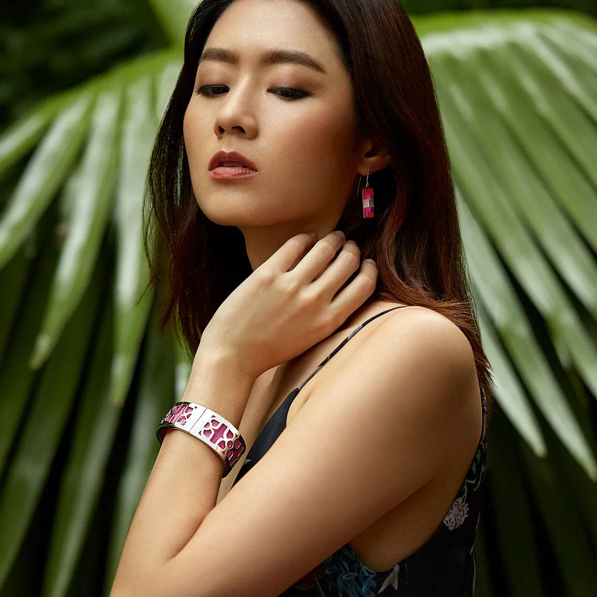 Lotus Bangle - Porcelain White