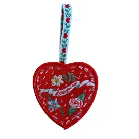 Love You So Heart Embroidered Ornament