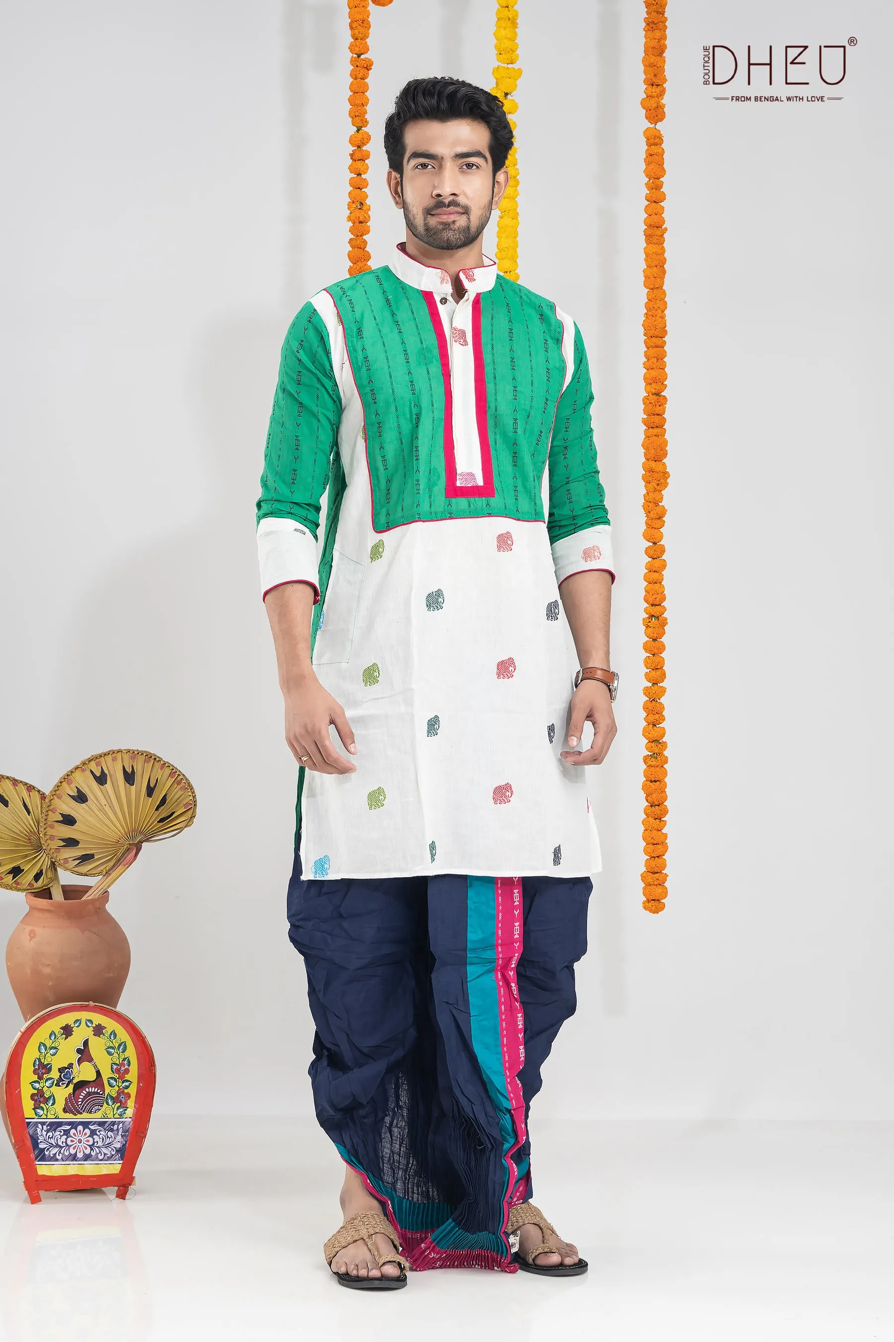Maan Aviman-Kurta Dhoti(Optional)