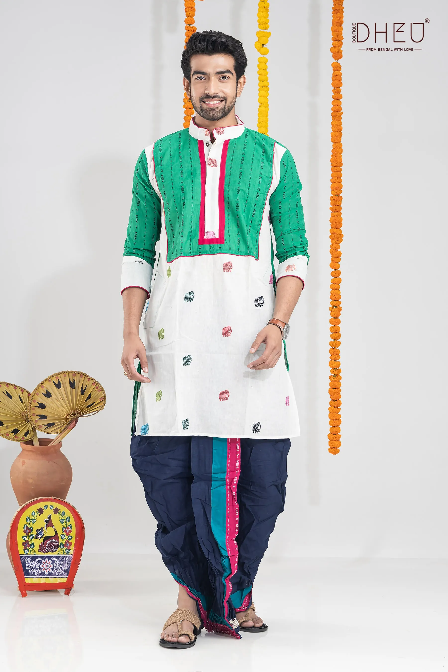Maan Aviman-Kurta Dhoti(Optional)