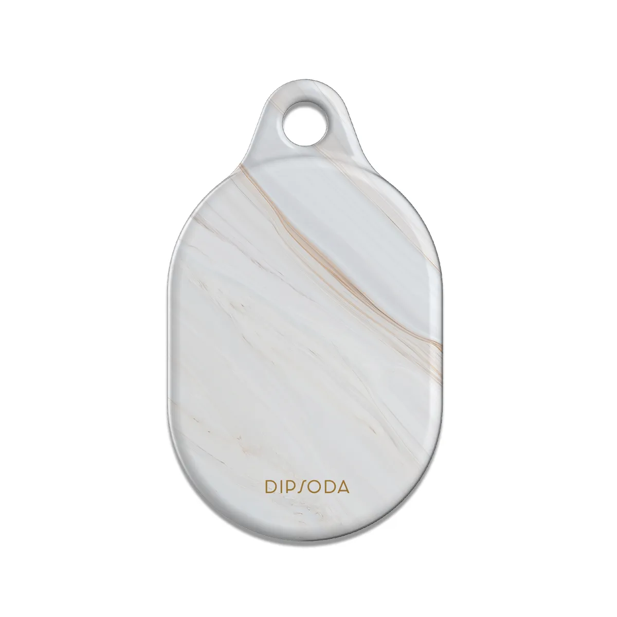 Marbled Cream AirTag Case