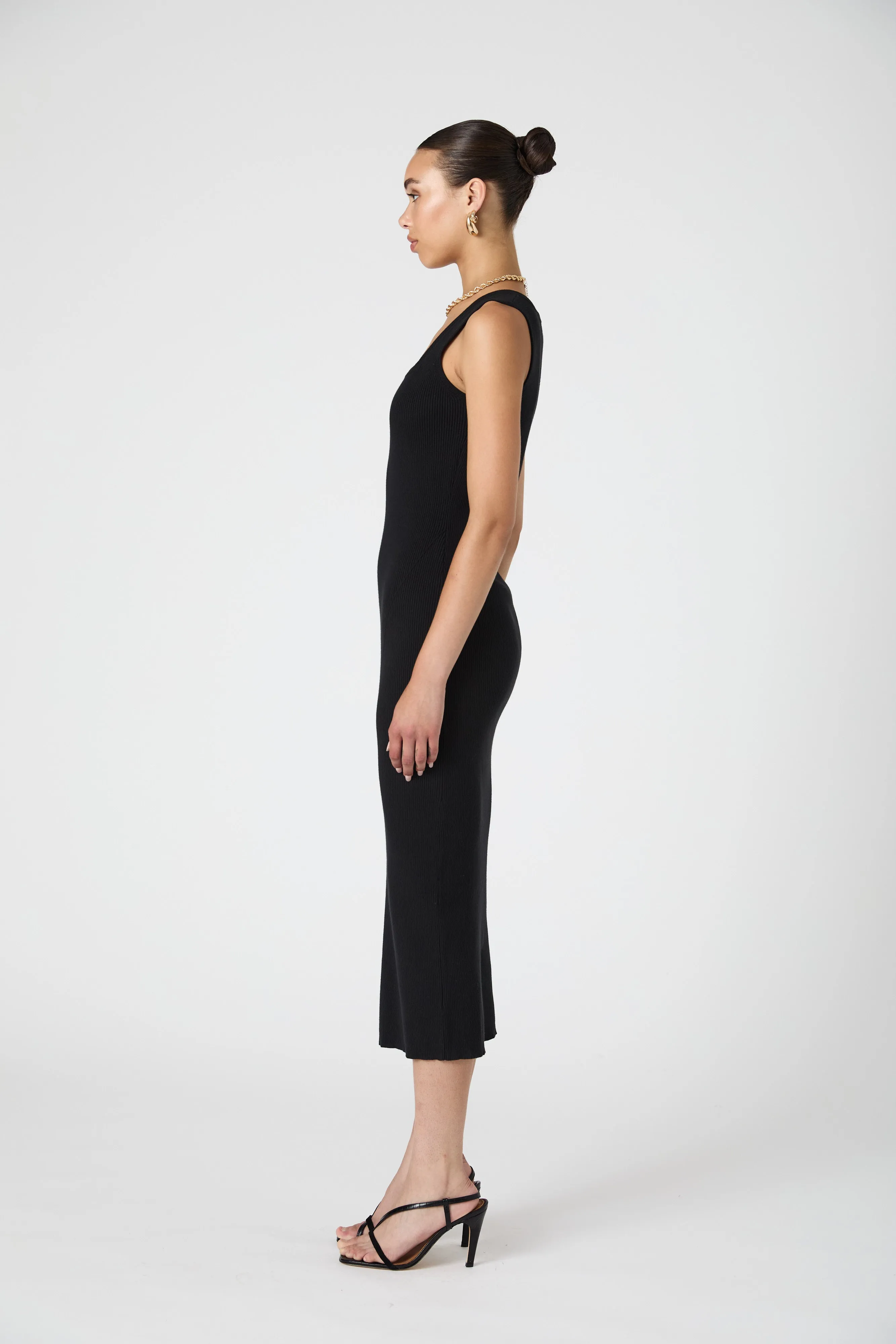 Mozza Square Neck Sleeveless Dress
