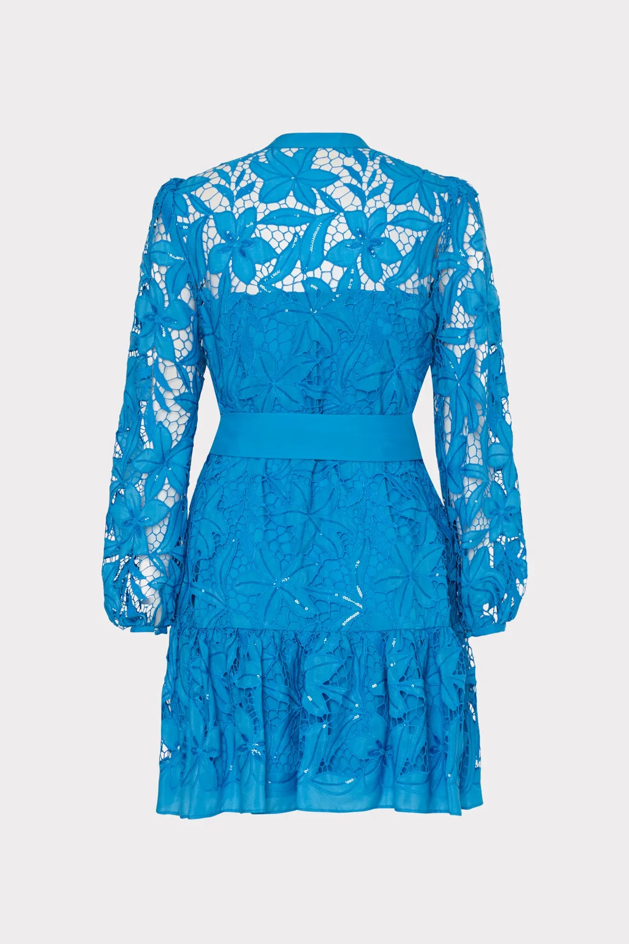 Glamorous Nellie Sequin-Embellished Eyelet Party Dress