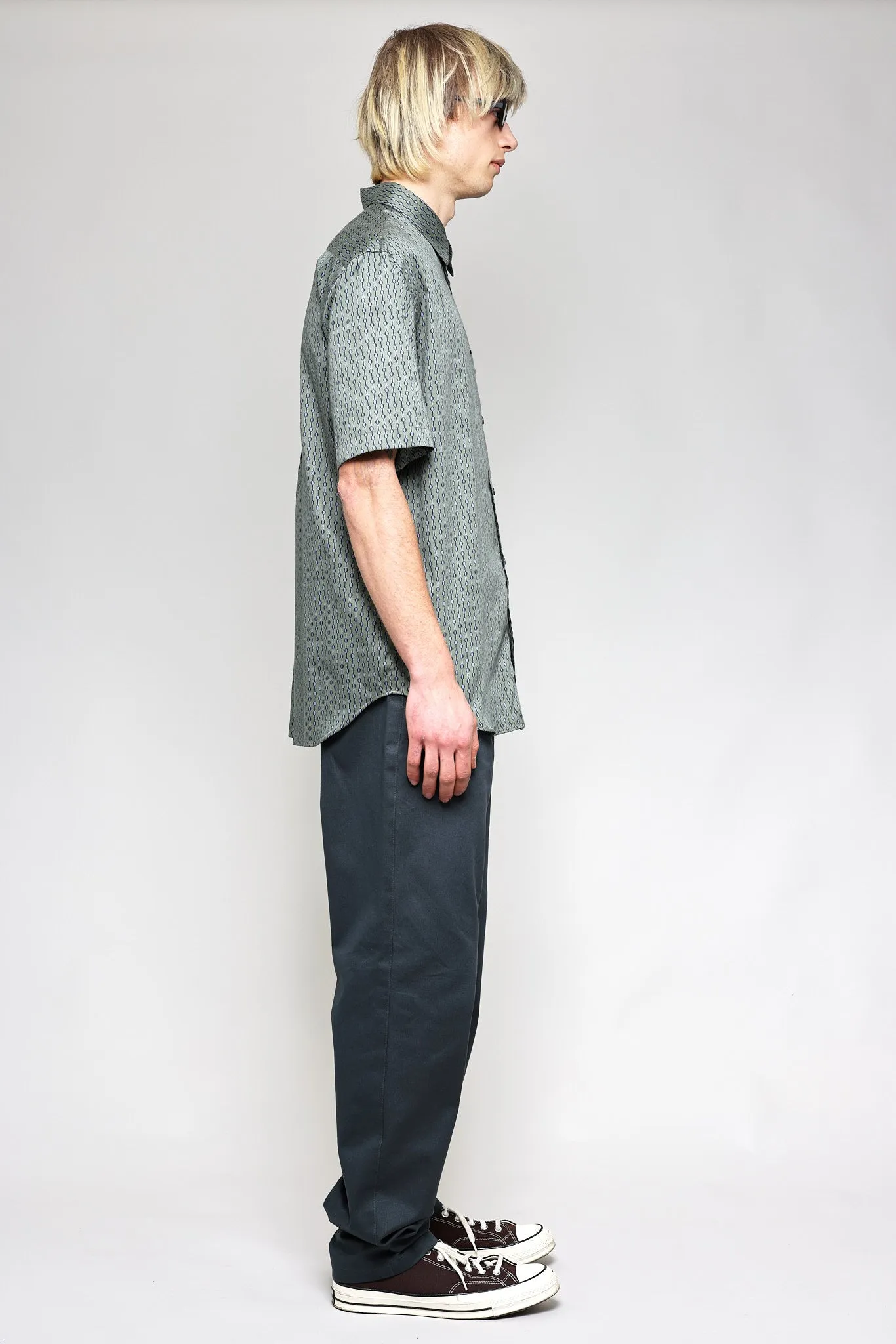 NS1191-61 Japanese Dotted Stripe Print in Green
