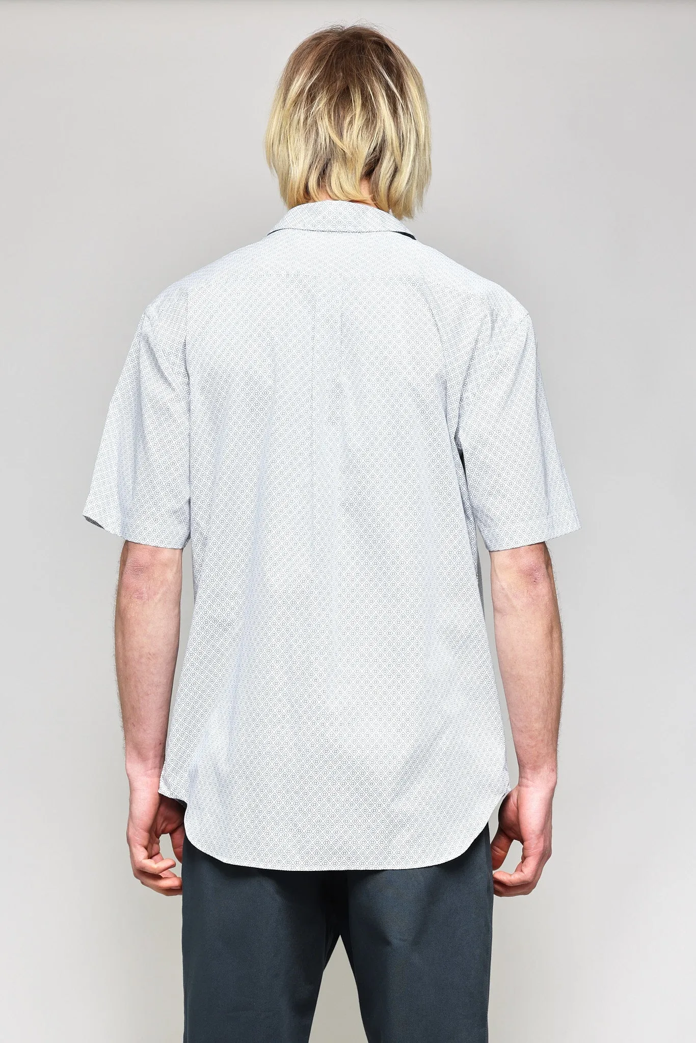 NS1191-76 Japanese Diamond Check Print in White