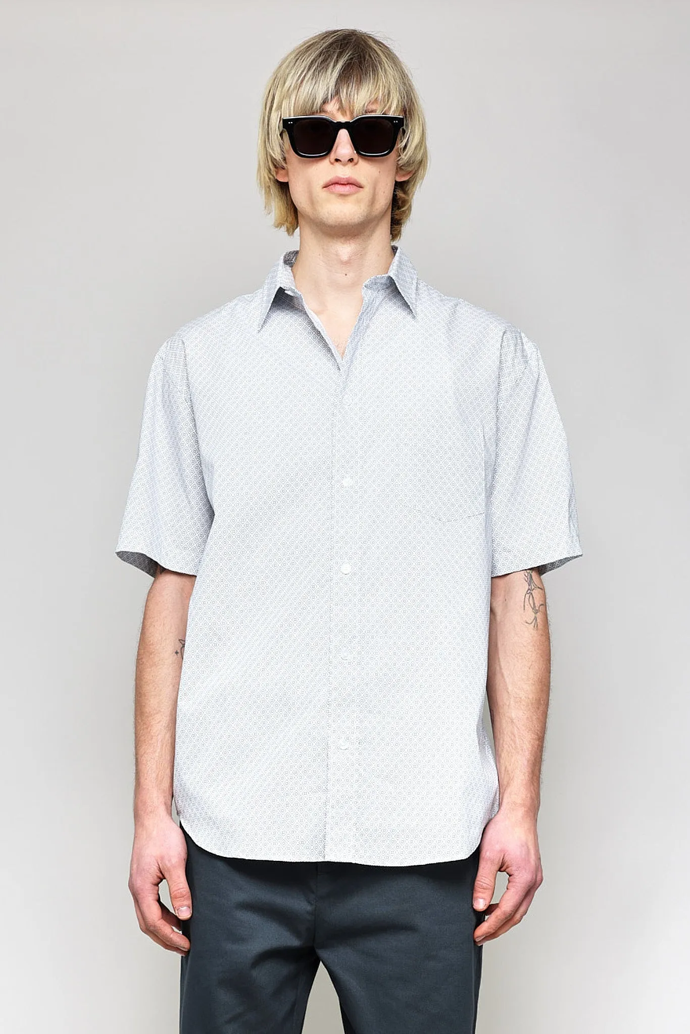 NS1191-76 Japanese Diamond Check Print in White