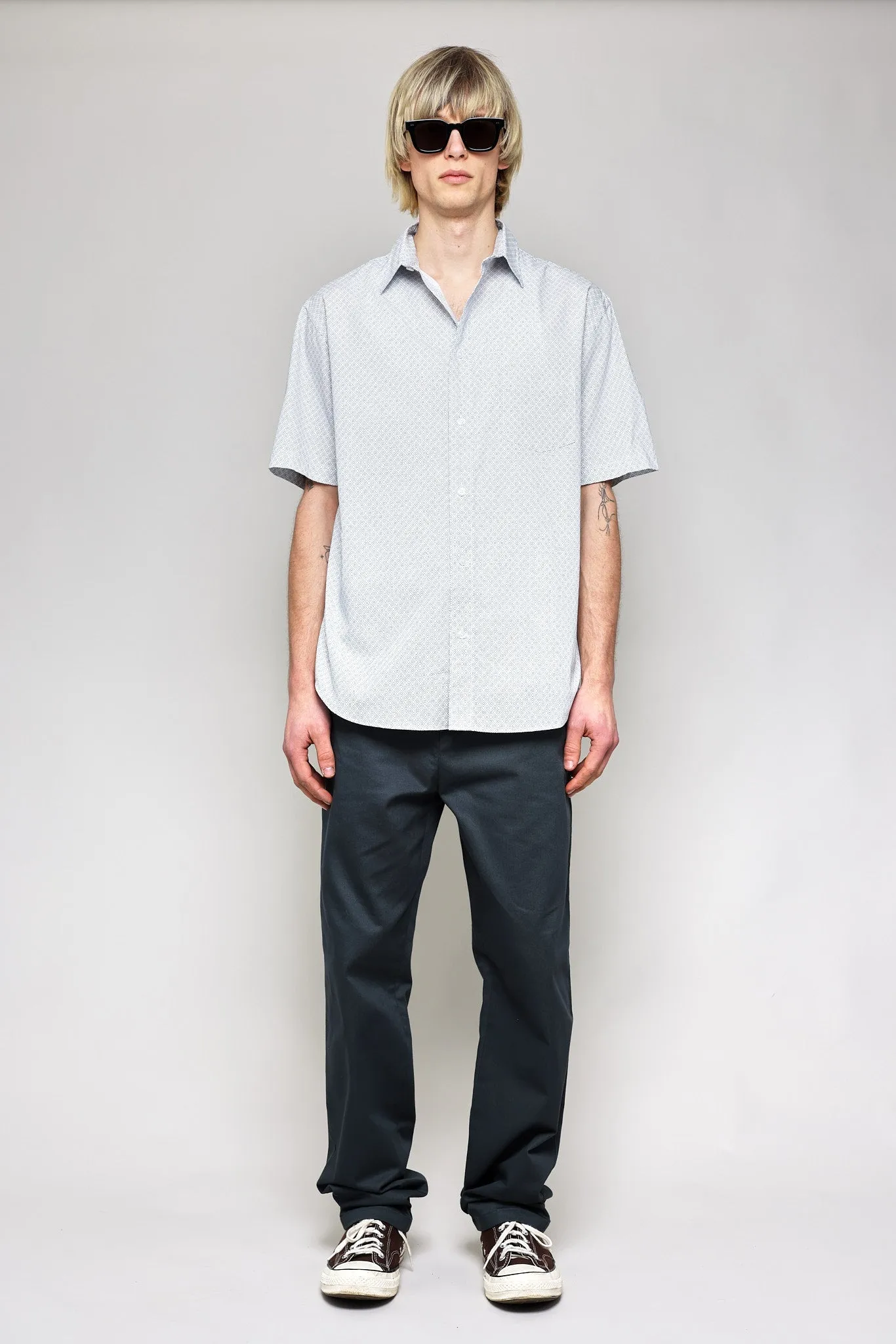 NS1191-76 Japanese Diamond Check Print in White