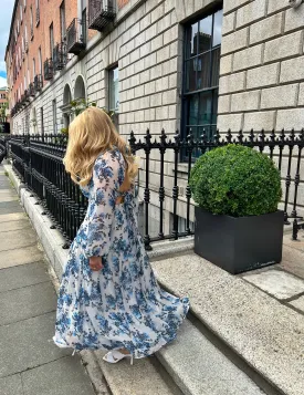 Oasis - Soft Floral Tiered Hem Midi Dress