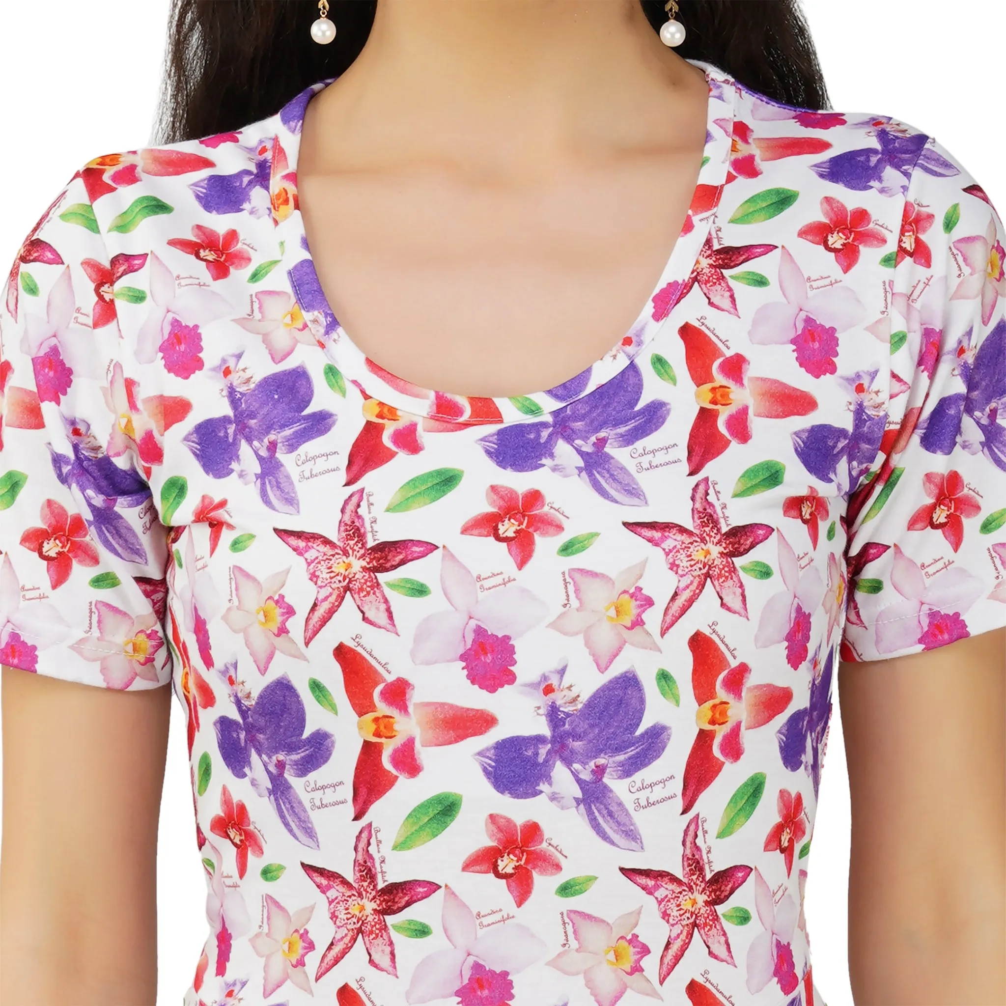 Orchids Twirl Dress