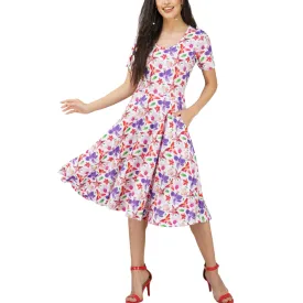 Orchids Twirl Dress