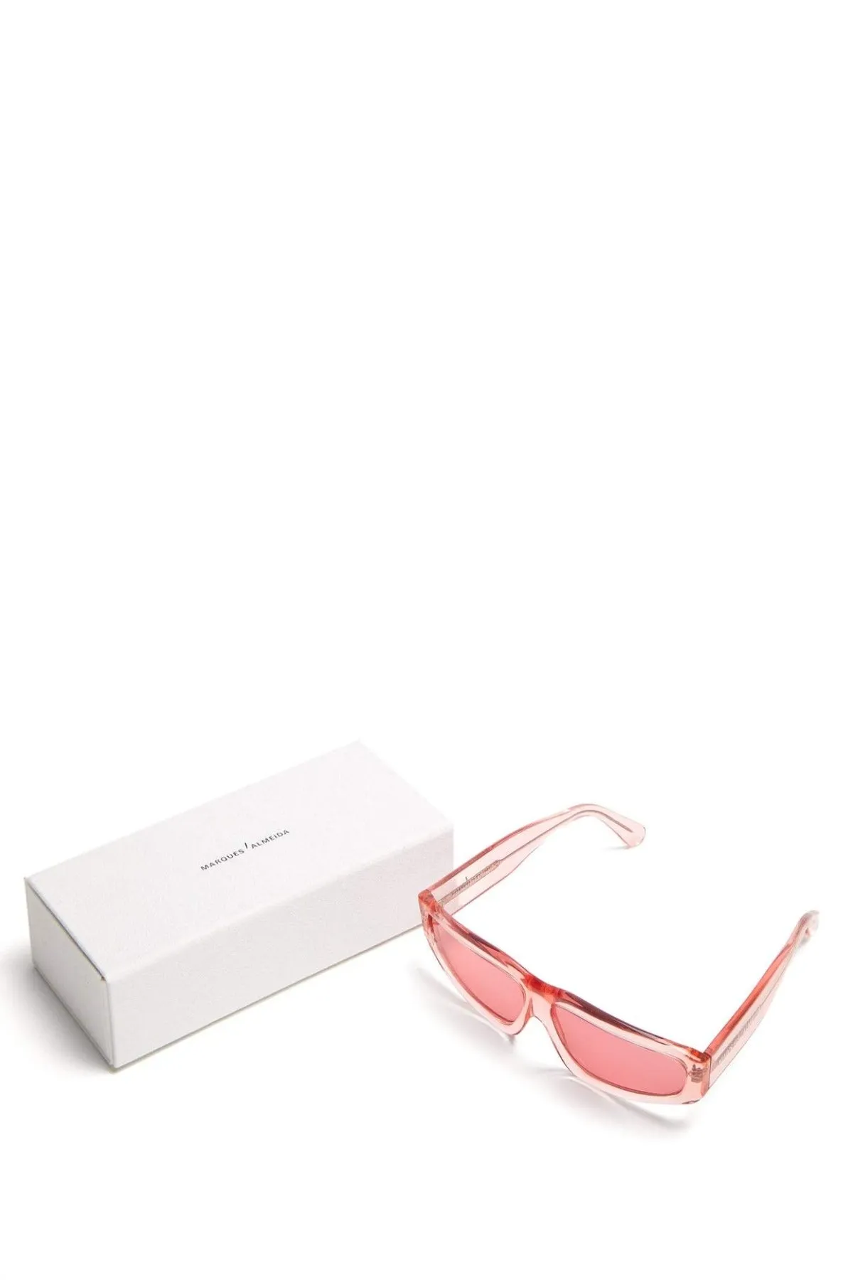 PINK ANGULAR FRAME SUNGLASSES