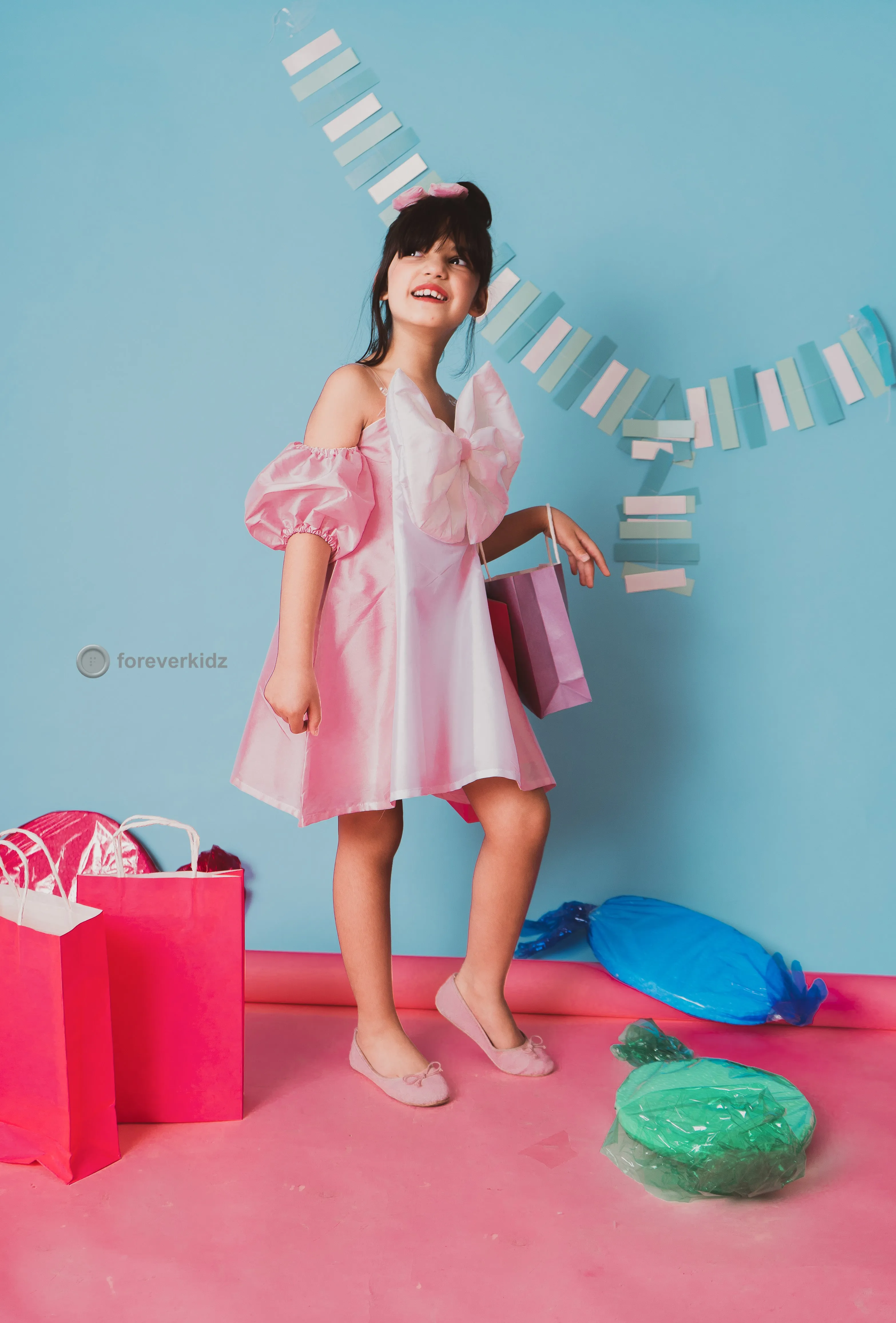 Pink Marshmallow Bow Dress