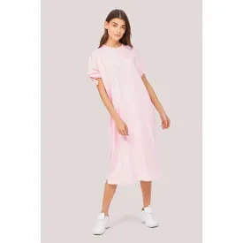 Pink Printed Midi Dress