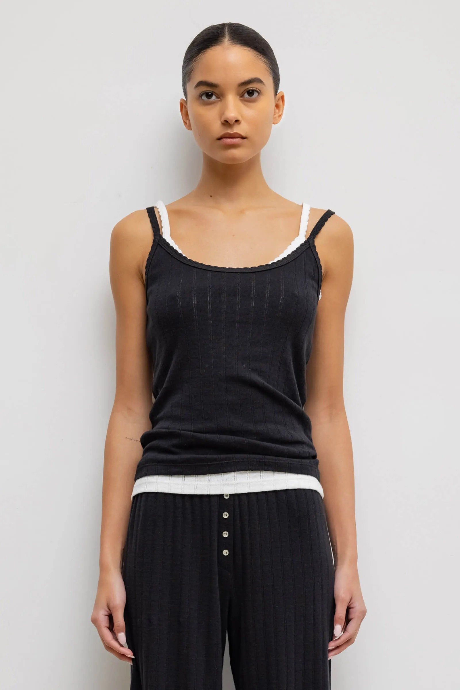 Pointelle Tank