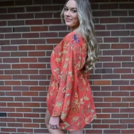Printed Woven Mini Dress