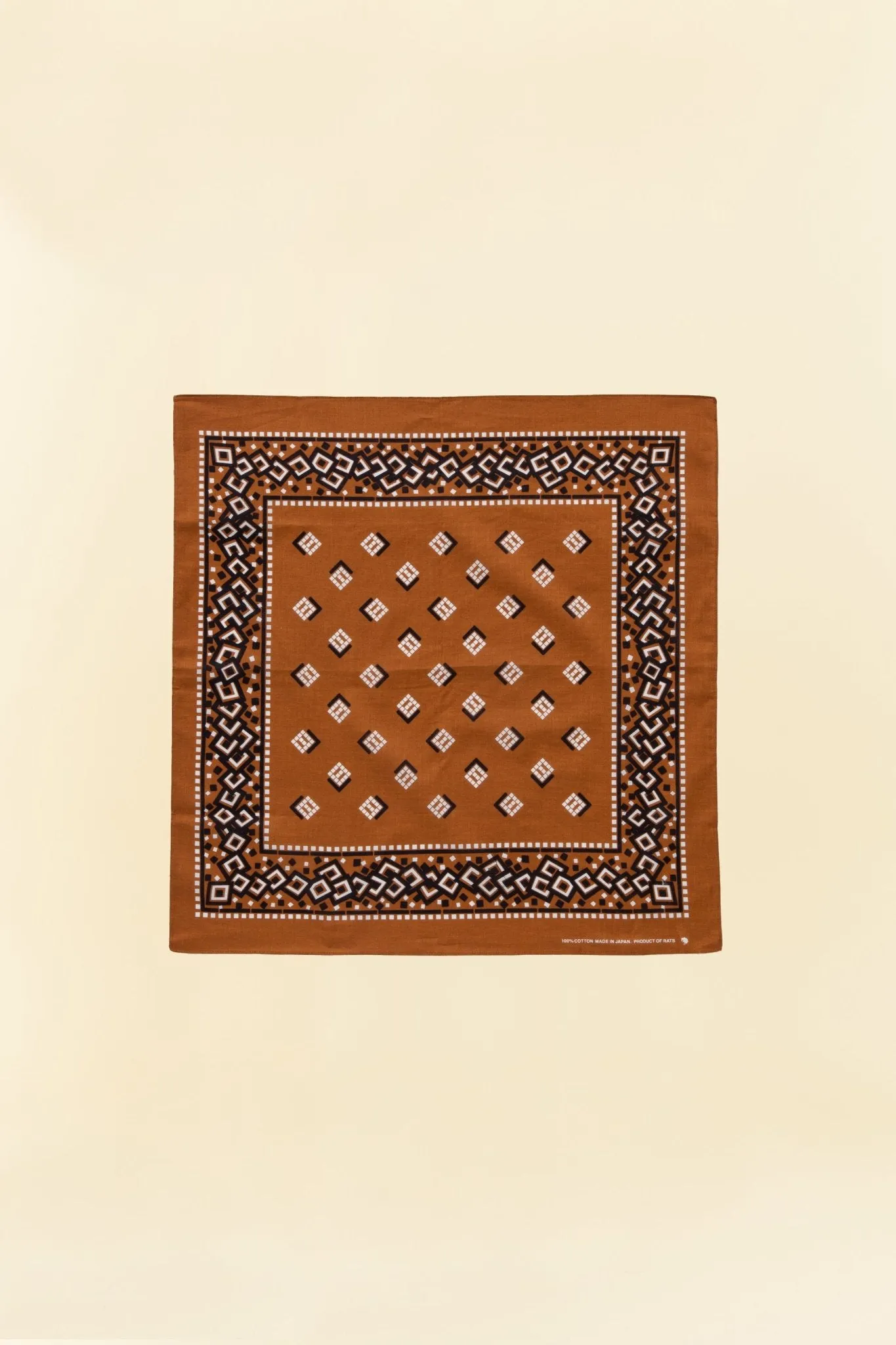 Rats Motif Bandana - Brown