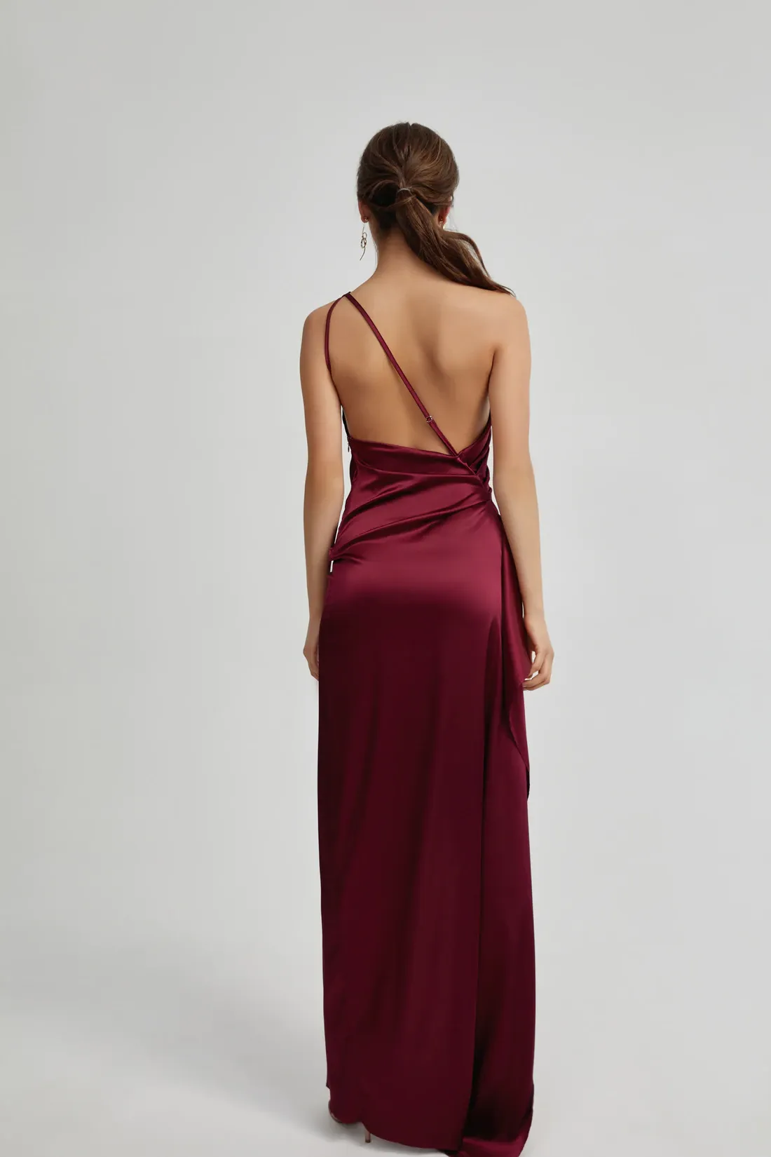 SAMIRA DRESS - BURGUNDY