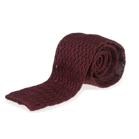 Silk Zig Zag Knit Tie