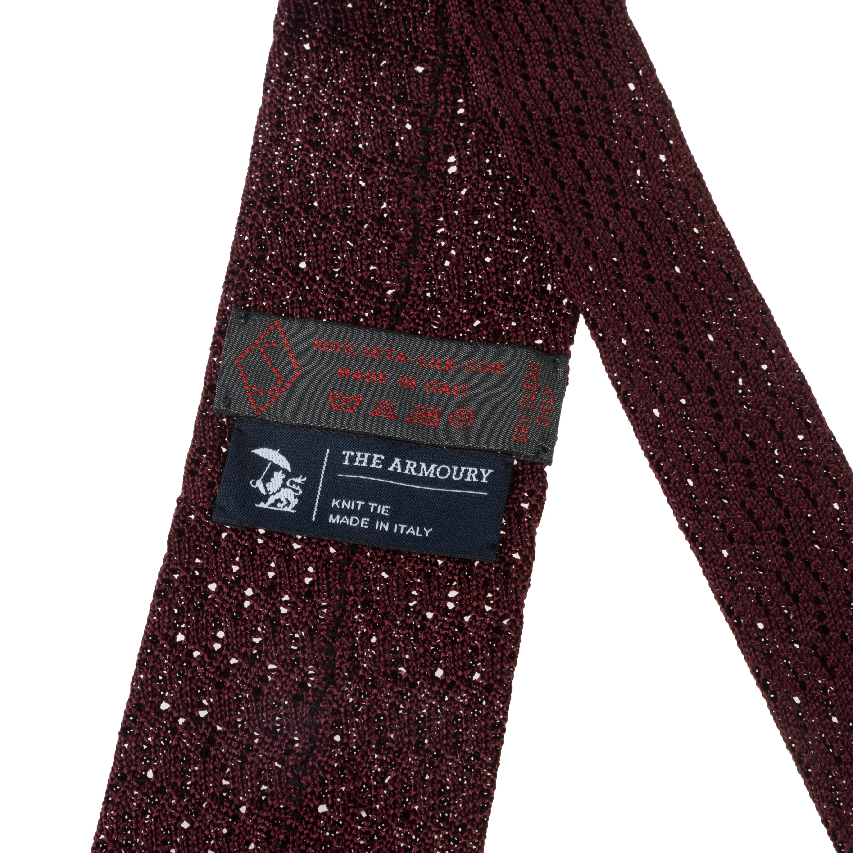 Silk Zig Zag Knit Tie
