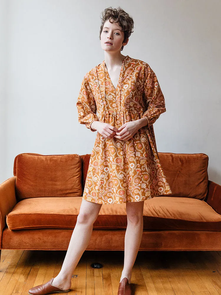 Sohla Mini Dress - Paprika Suzani
