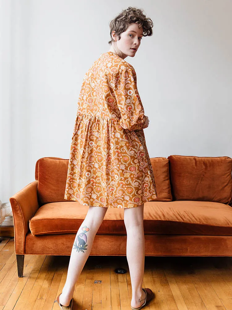 Sohla Mini Dress - Paprika Suzani