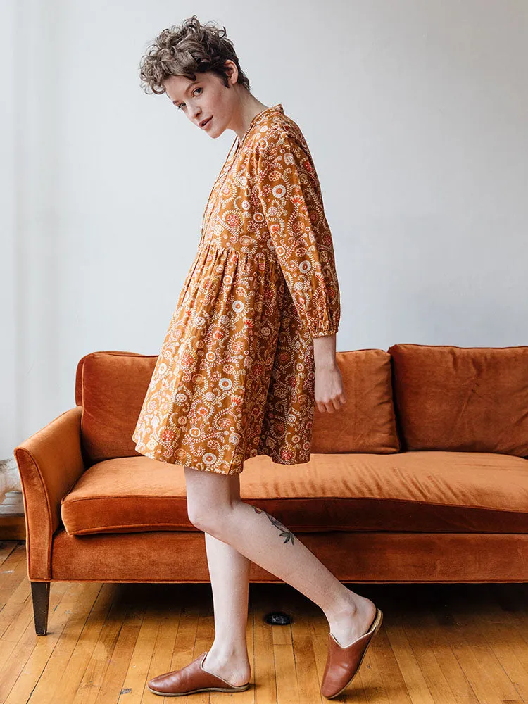 Sohla Mini Dress - Paprika Suzani