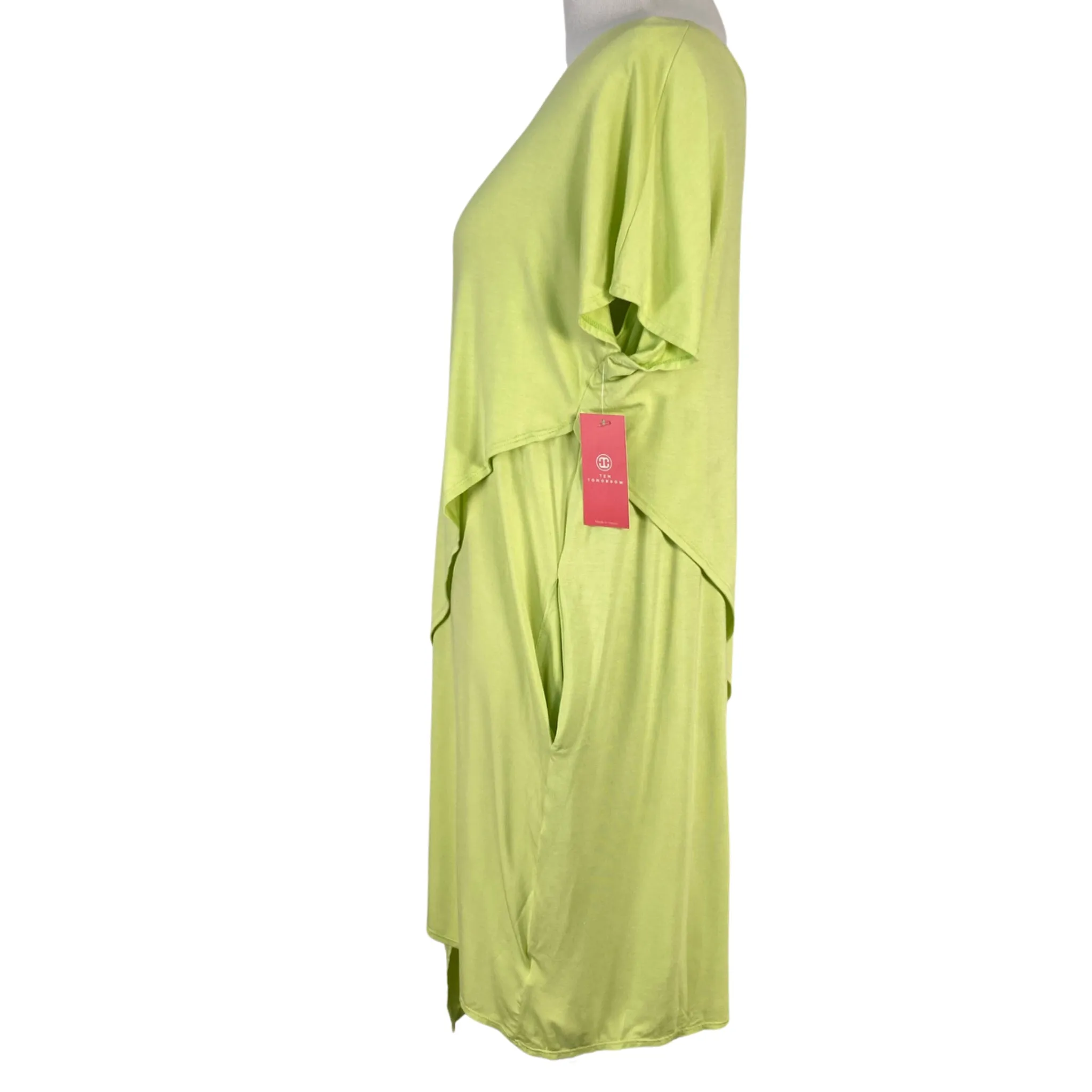 Ten Tomorrow Asymmetrical Green Dress