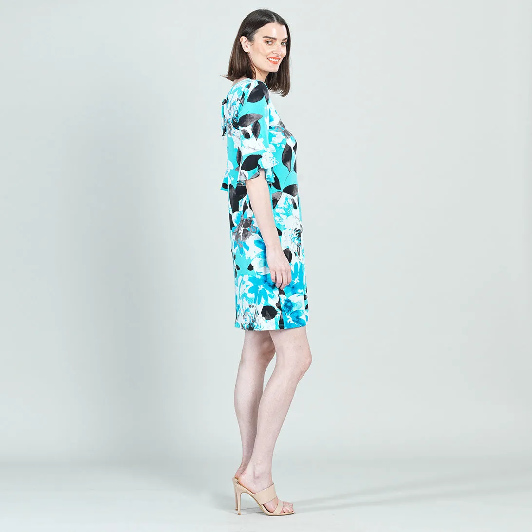 Tulip Cuff Back Tie Dress - Floral Petal - Final Sale!