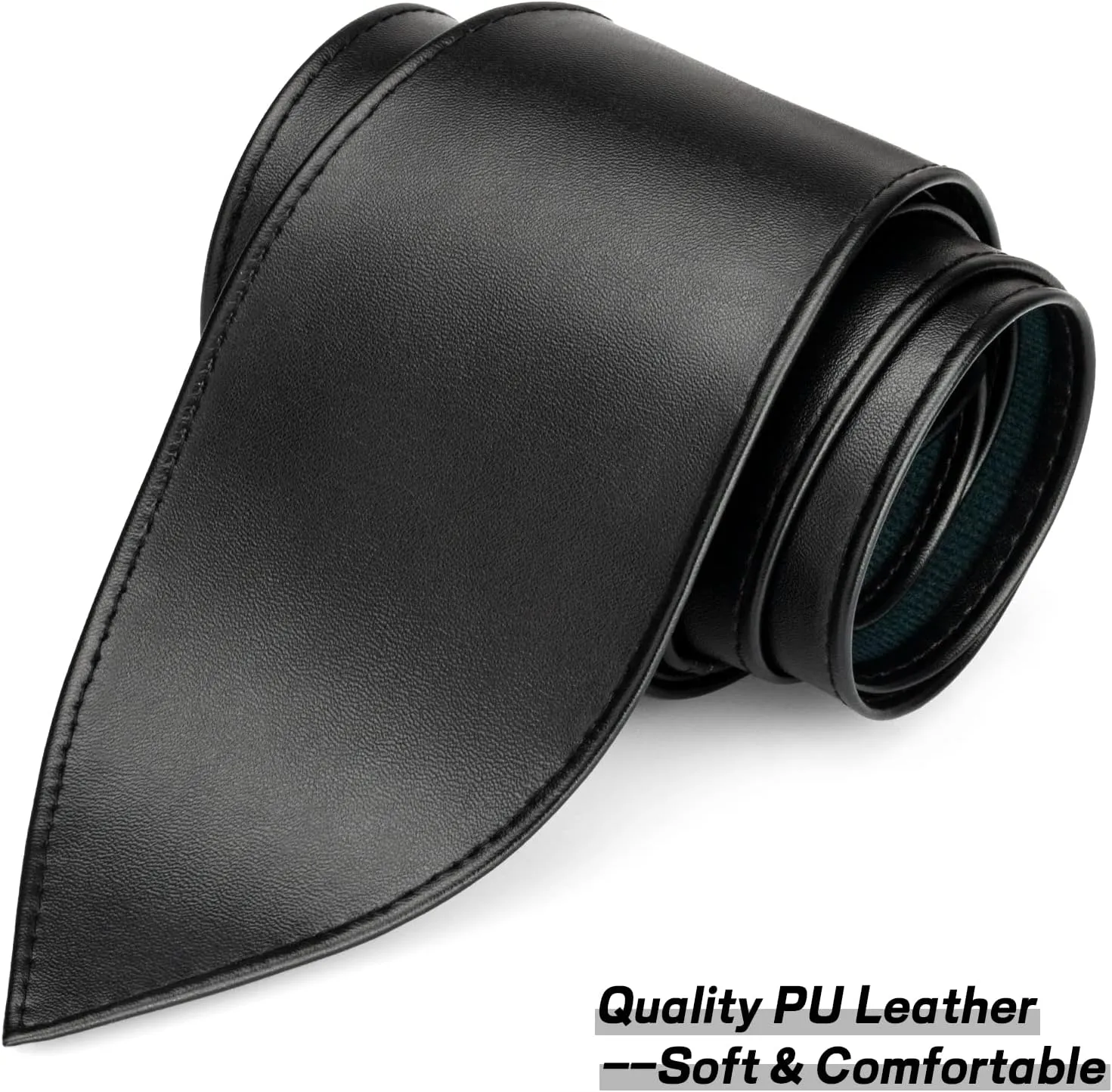Wide Leather Belts for Women Fashion Black Wrap Obi Belt for Dresses