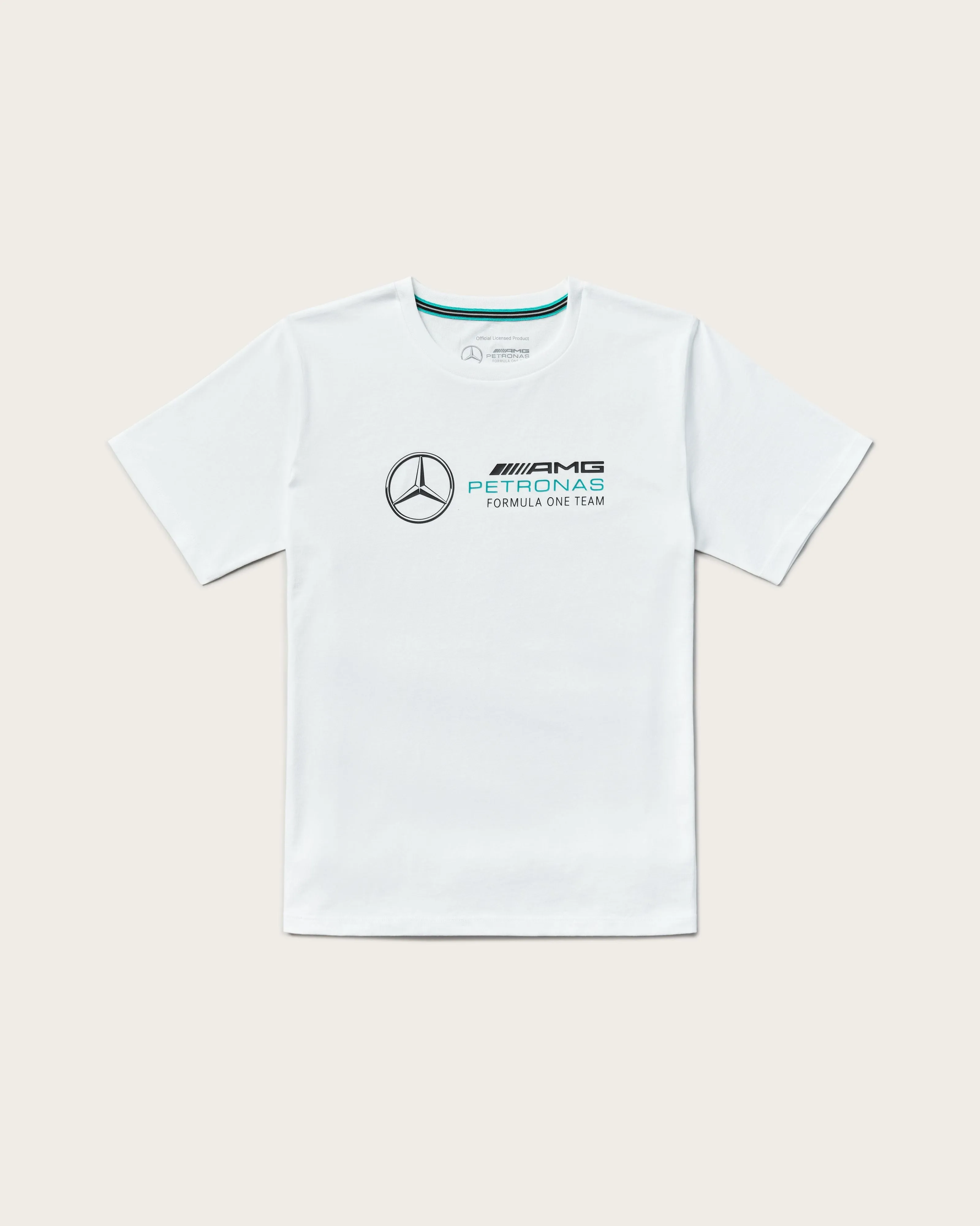 Womens Large Logo Tee White