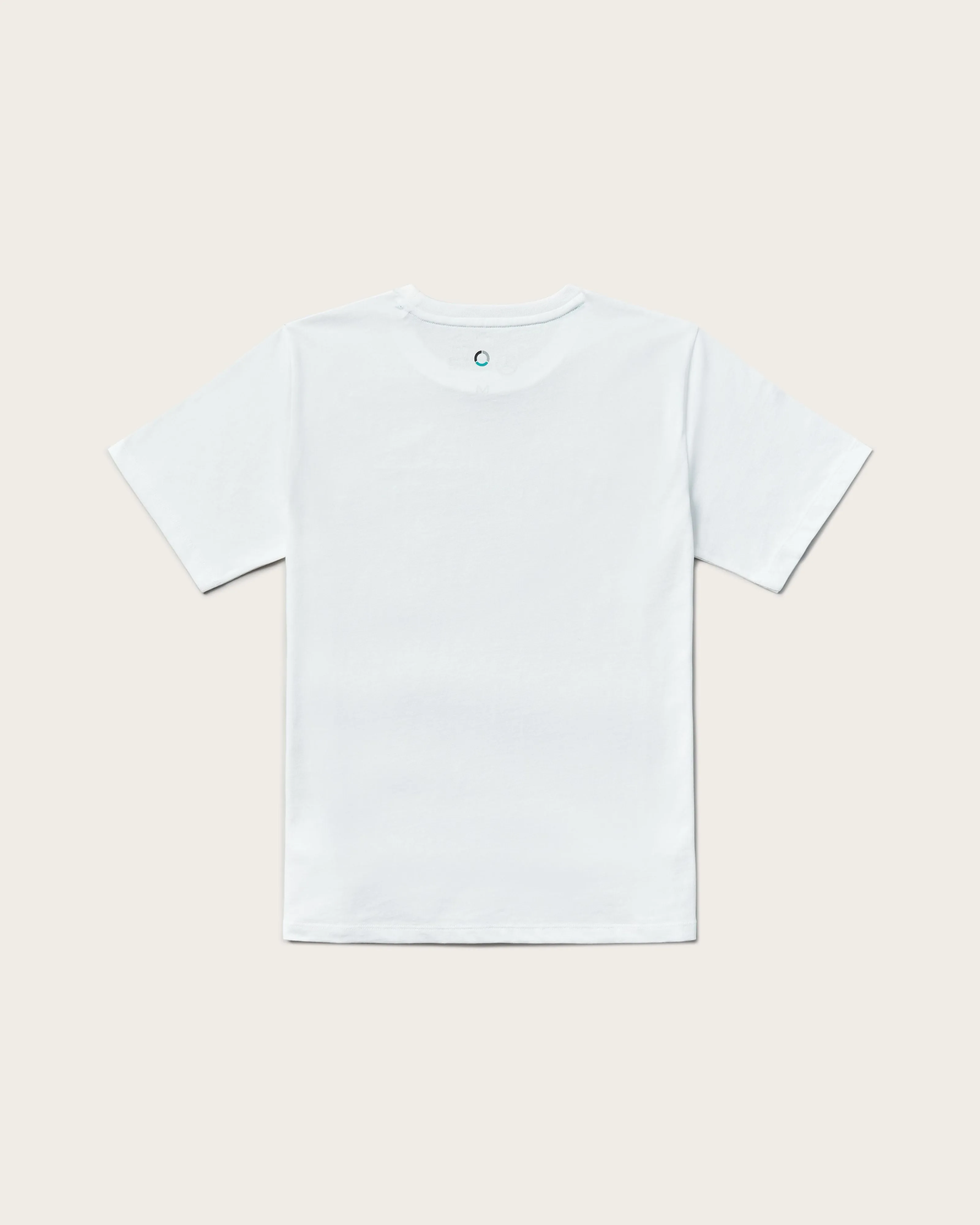 Womens Large Logo Tee White