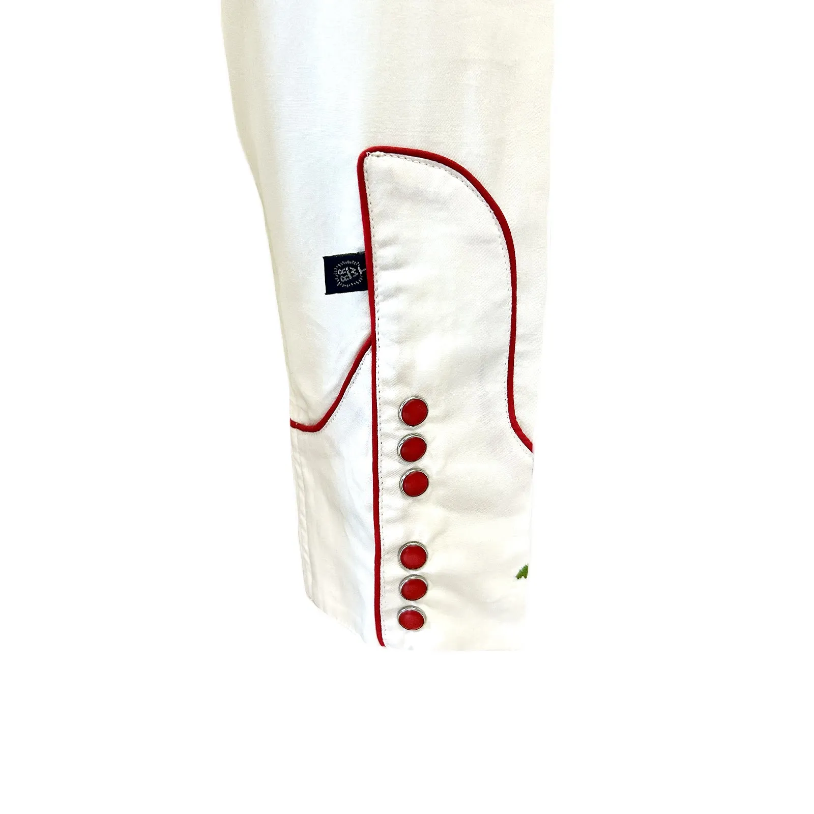 Women's Vintage Ivory Floral Pastel Embroidery Western Shirt